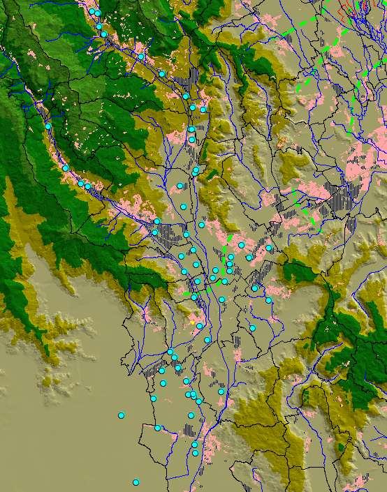 Valdagno Punti di monitoraggio della qualità Trissino pozzi di acquedotto Chiampo pozzi privati Arzignano Montebello Montecchio Magg.