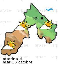 bollettino meteo per la provincia di Rimini weather forecast for the Rimini province costa coast Temp MAX 20 C 18 C Vento Wind 20km/h 18km/h costa coast Temp.