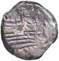 4,4) RR BB 60 272 Denario - Testa di Roma a d. - R/ I Dioscuri a cavallo verso d.; sotto, un toro scalpitante a d. - B. 20; Cr. 116/1b (AG g.