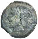 390 Denario - Testa di Roma a d. - R/ La Vittoria su biga a d. - B. 15; Cr. 337/3 (AG g. 2,45) - Di peso inferiore qspl/bb+ 50 397 MAENIA - P. Maenius (194-190 a.c.) Quadrante - Testa di Ercole a d.