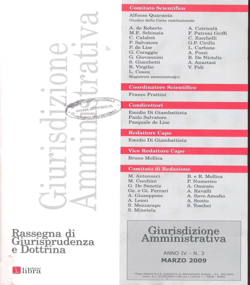 GIURISDIZIONE AMMINISTRATIVA Rassegna di