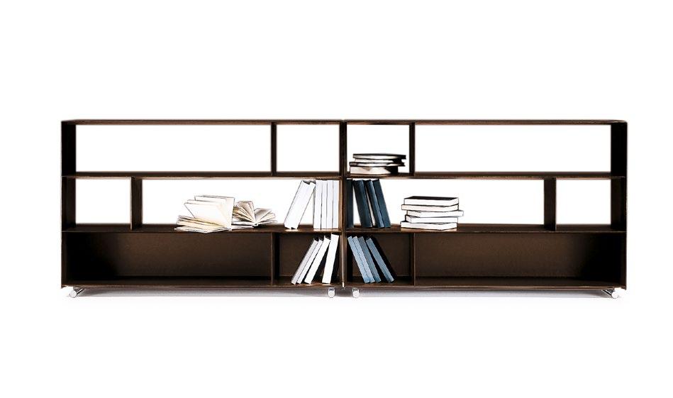 258 BOOKSHELVES CABINETS ACCESSORIES Nata come naturale estensione del sistema di sedute Groundpiece, l omonima libreria presenta in realtà una sua spiccata personalità che le consente a buon diritto