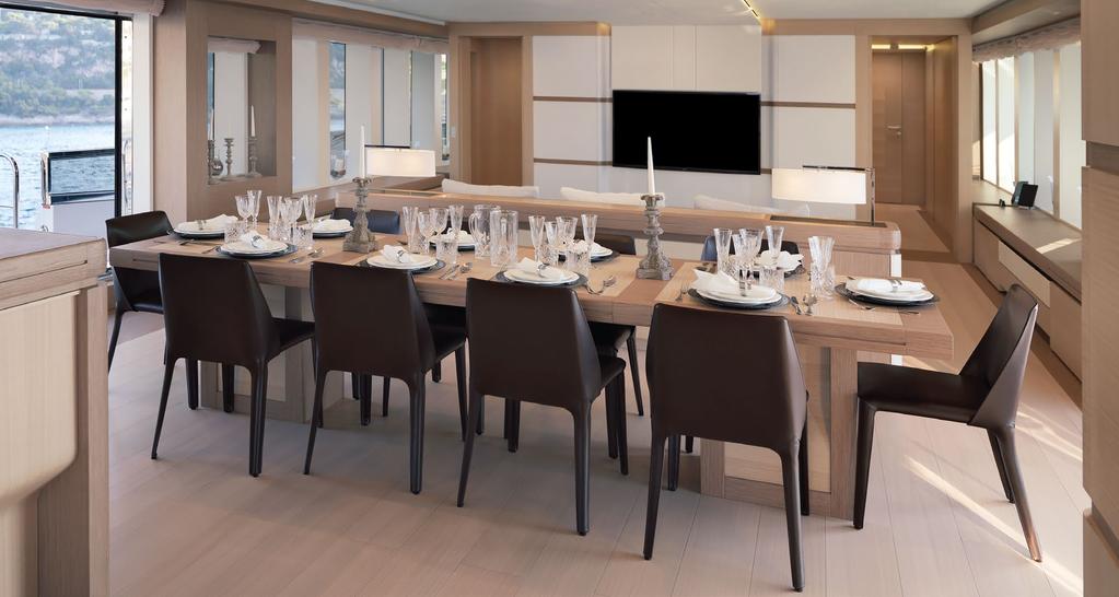 COLUMBUS 40 SH YACHT ISABEL DINING CHAIRS 44 CARLO COLOMBO