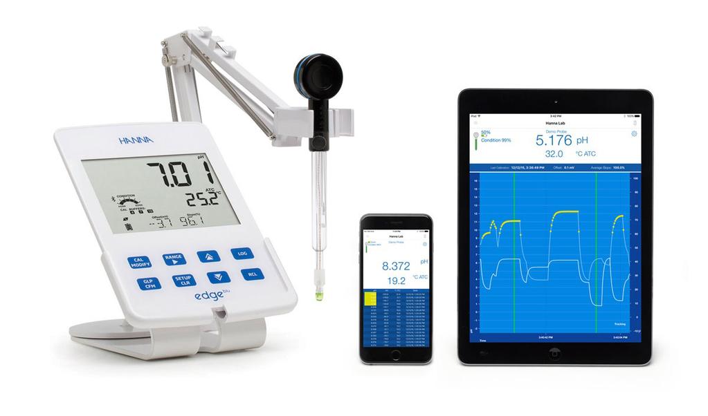 HI10482 è la prima sonda ph per vini e mosti con tecnologia Bluetooth 4.0, (tecnologia senza fili).