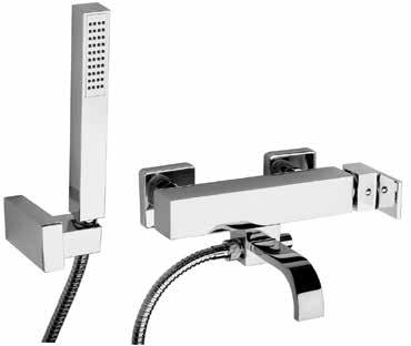.131 Duplex esterno Adjustable shower kit Garniture de douche orientable Equipo ducha con soporte