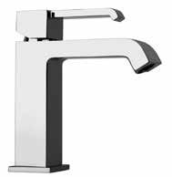19..208 Miscelatore lavabo a muro, bocca interasse mm 177 Single-lever wall mounted mixer, 177 mm spout Mitigeur lavabo mural, bec 177 mm