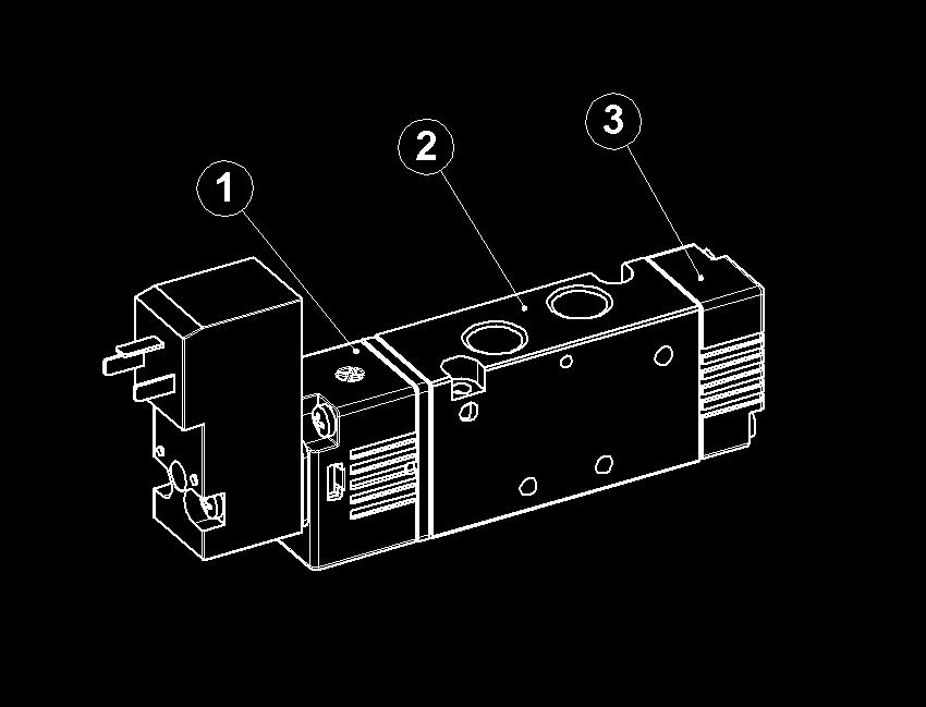 Assisted solenoid EVR /8 8 5 SL M OO M Materiale Material M = Metallo Metal Opzione Option CC = Centri chiusi Closed centres CA = Centri aperti Opened centres C = Centri in pressione ressure centres