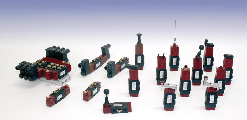 Line 2 /8 -/4 ø8 Valvole taglia 22 mm Valves size 22 mm Guida alle referenze Guide to references Prodotto Product EVR = Valvole Elettropneum.