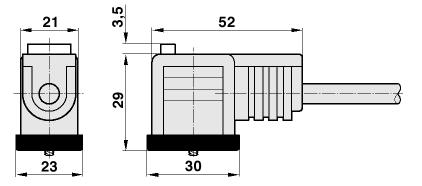 /8 22mm CABLED CONNECTOR 24V mt 0 EV /4 -/2 A0260000 CONNETTORE CABLATO 22mm V mt 20 EV /8 22mm CABLED