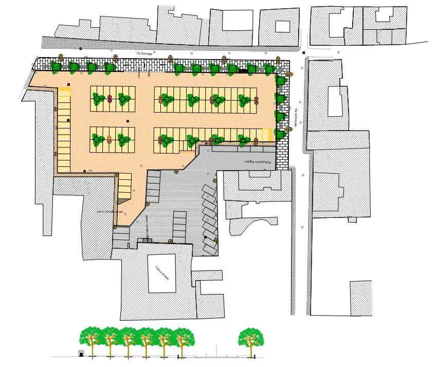 1 LOTTO PIAZZA PALENA La riqualificazione permetterà: 6 di disporre di un nuovo parcheggio a servizio del quartiere ( 100