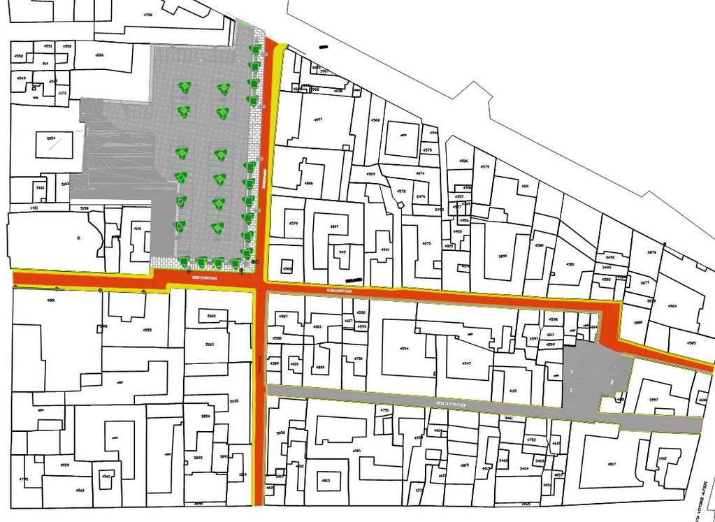 Lotto 2: Via Addolorata e tratto di via Gonzaga Riqualificazione di un tratto di via Gonzaga, compreso tra via Bertana e via Oliviero Capello, che si estende per circa ml 200 e di via Addolorata su