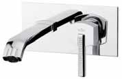 Anschlussschläuchen cm 50 3/8 F. Monomando para lavabo con desagüe 1 1 4, tubo flexible inoxidable de 50 cm, empalme 3/8 F. AS830401 box pcs.