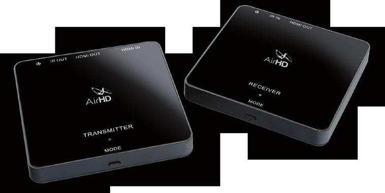 8GHz Air HD è il nuovo sistema di trasmissione audio-video HD senza fili, che assicura la migliore ricezione del segnale in uscita