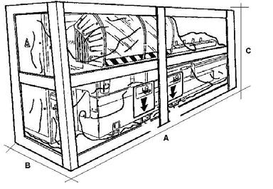 Descrizione 550 A 550 C 550 E Imballo in gabbia m. 4 Imballo in gabbia m. 5 Imballo in gabbia m.