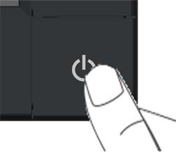 Accendere il monitor Premere il pulsante per accendere il monitor Uso del pannello di controllo frontale Usare i tasti presenti sulla parte