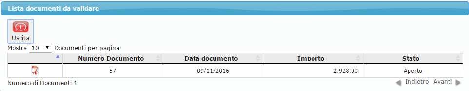 Nel caso in cui non sia stato indicato il valore della fattura (Conforme/Difforme) sul sistema appare una maschera di