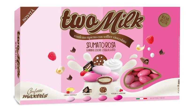 il cioccolato two milk gli sfumati Novità two milk gli sfumati Novità il cioccolato TWO MILK SFUMATO ROSA Un anima di cioccolato bianco, fondente, al latte e al latte e alle nocciole gianduia ai