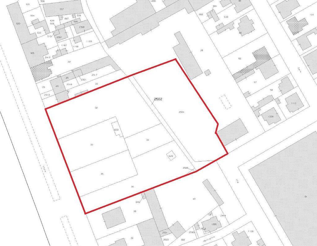 STRALCIO ESTRATTO DI MAPPA CATASTALE INQUADRAMENTO URBANISTICO, VINCOLI E TUTELE PRESENZA DEL VINCOLO DI INTERESSE CULTURALE AI SENSI DEL D.LGS.