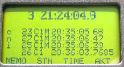 1 Tastiera e norme generali Consultare il manuale GENERALE del Timy 2 Descrizione del display Descrizione dei settaggi: Pettorale e tempo a scorrere c n i C1M C1 MEMO STN TIME AKT tempo cancellato