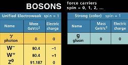 I sistemi legati di quarks sono di due tipi: qqq (barioni) q anti-q (mesoni) 5. Ad ogni interazione è associata una particella mediatrice, di spin intero (bosone) 6.