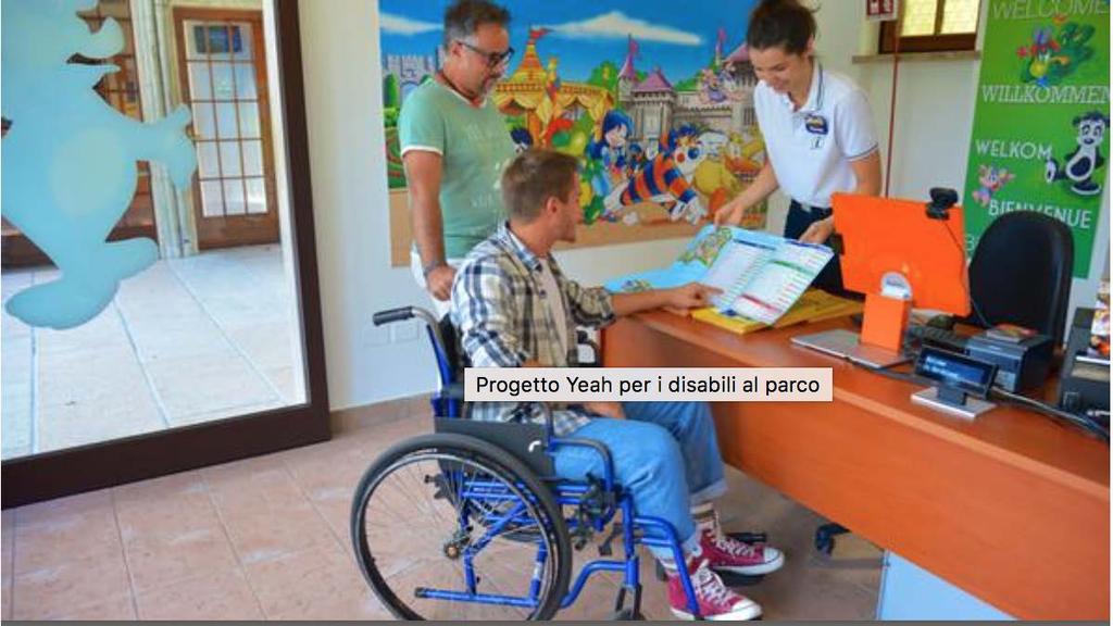 A Gardaland guide per far vivere il parco ai disabili Da aprile a luglio, e poi a settembre, agosto escluso, è garantito anche quest'anno a Gardaland il servizio di guida per disabili Easy Rider