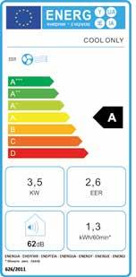 Modelli disponibili: Pompa di calore e Solo freddo Riscaldamento*, Condizionamento Automatico, Ventilatore e Deumidificatore Display digitale a colori Rotelle per spostamento Modalità Sleep, Eco e