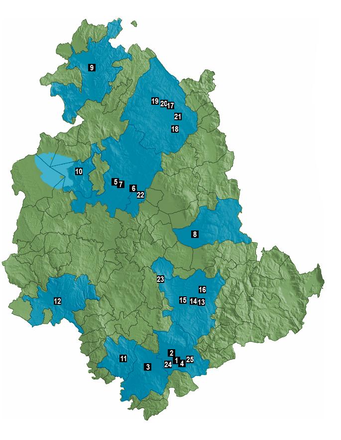 2 Localizzazione delle stazioni della Rete Regionale di Monitoraggio della Qualità dell Aria in Umbria Nella cartina seguente è riportata la dislocazione le stazioni fisse della Rete di Monitoraggio