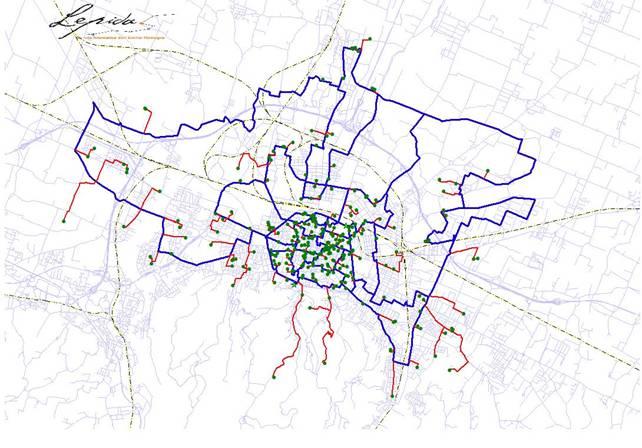 3 Rete Lepida seconda fase: le reti MAN Esempio: la MAN della città di Bologna 327 SEDI da collegare 58 i progetti di MAN già approvati dagli Enti (città di Bologna, province di Modena e