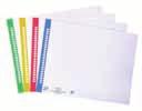 25 32,49 30,99 11-32-526 U 30,8 x 24,5 25 35,49 33,49 Etichetta di ricambio per cartelle sospese In cartoncino bianco microperforato con bordo colorato.
