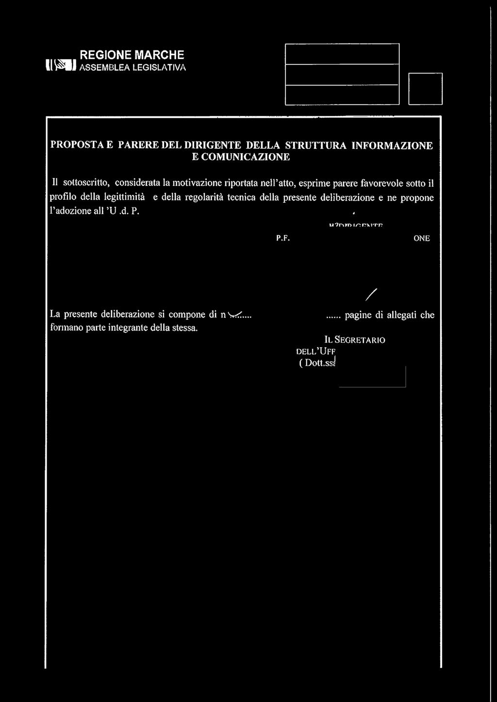 la motivazione riportata nell atto, esprime parere