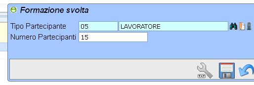 La registrazione dell attività di formazione comprende la compilazione dell Attività di Formazione