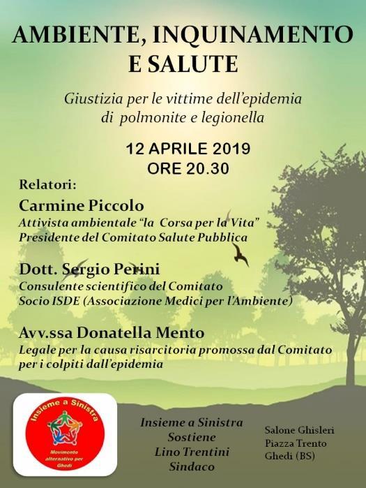 Si organizzano incontri e tavole rotonde Ghedi-BS-12 aprile