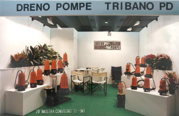 La Storia dal 99 The History since 99 Il marchio Dreno Pompe nasce nel 990, per volontà del fondatore Liviano Conforto; l azienda era situata inizialmente a Tribano (Padova).