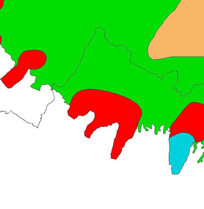 4.7 CONOIDI MONTONE E RONCO La Figura 4.37 riporta la trasposizione sul modello numerico della delimitazione dei corpi idrici descritta al precedente paragrafo 2.