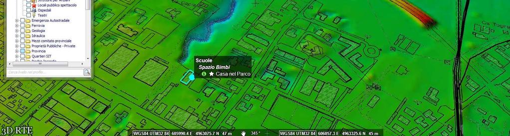 digitale del terreno che permette di eseguire