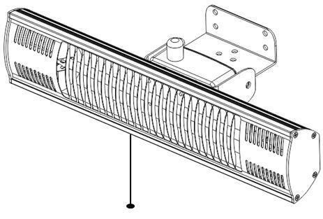 Manuale d utilizzo Riscaldatore elettrico da esterno Modello: ZHQ1580 Disimballare il riscaldatore accertandosi che tutti gli articoli siano presenti, che non ci siano elementi rimasti all interno