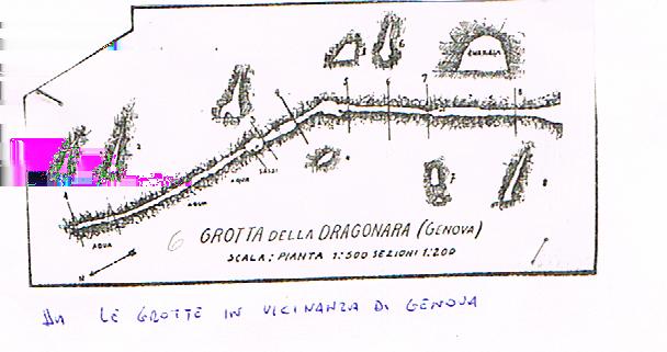 da le grotte in vicinanza di Genova Precisione rilievo: SCHIZZO LI6