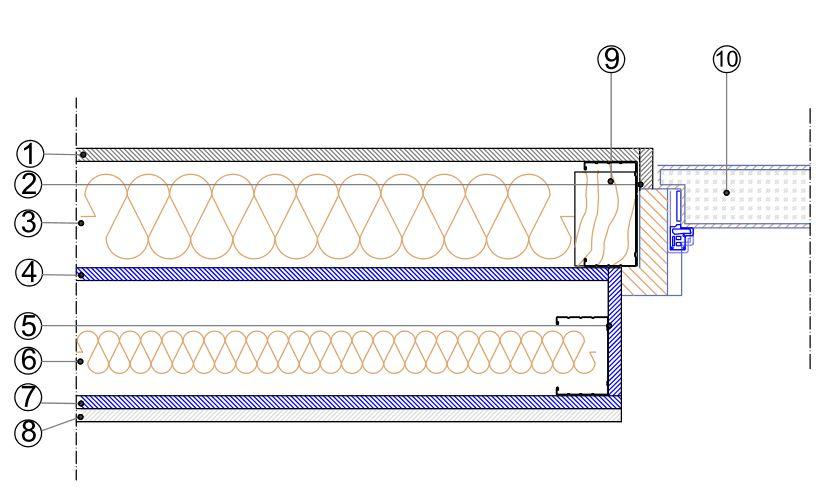 Parete FIBRAN SHERA 270/100+75 mw Particolari costruttivi