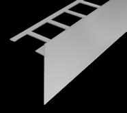 SQUARESTEP PIÙ PROFILI: Profilo per gradini con superficie quadrata a vista per scale piastrellate. SQUARESTEP - Look moderno senza tempo.