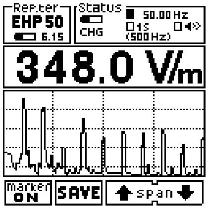 8.16 Modo MIN-MAX/AVG e MIN-MAX/RMS In questo modo operativo possono essere visualizzati i valori massimo e minimo misurati oltre al valore medio espresso come media aritmetica (AVG) o come media