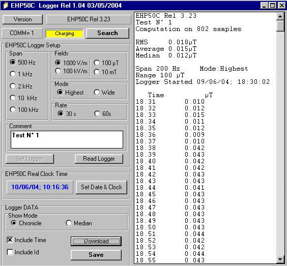 8.22 Uso dell EHP-50C con UMPC o Personal Computer Oltre che all 8053B, l EHP-50C può essere collegata ad un UMPC o Personal Computer per mostrare facilmente lo spettro e i dati misurati.