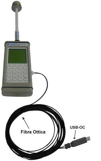 5.5 Installazione Hardware Connettere il cavo RS232, fornito con il PMM 8053B, alla presa Wired situata sul pannello laterale del PMM 8053B e ad una porta RS232 libera del PC, eseguire quindi la