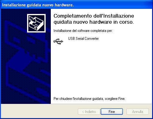 hardware in corso, fare clic sul