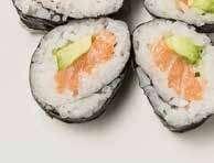 Avocado e salmone 126 Futo Maki fritto