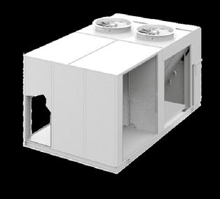La gestione del free cooling è affidata al controllore che apre le serrande in relazione alla temperatura esterna, ambiente e il set-point.