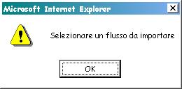 Dopo aver valorizzato tutte le informazioni (Tipo Flusso Dati, Formato Dati, Anno e Flusso Dati) premere il bottone Invia Flusso Dati ed attendere la risposta del sistema: Se viene mostrato il