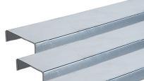 1 6,20 soles (1,90$) 90 x 25 mm x 3 m Guida per Drywall colore argento - tetto - soffitto - mezzanini - facciate