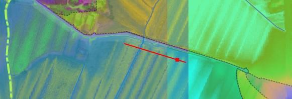 Sezione di riferimento Profilo sezione di riferimento H media pc (da Lidar) 20.40 m s.l.m. H media pc Sez. di riferimento (da Lidar) 18.50 m s.l.m. Max battente TR200 Sez. di riferimento (da Fig.