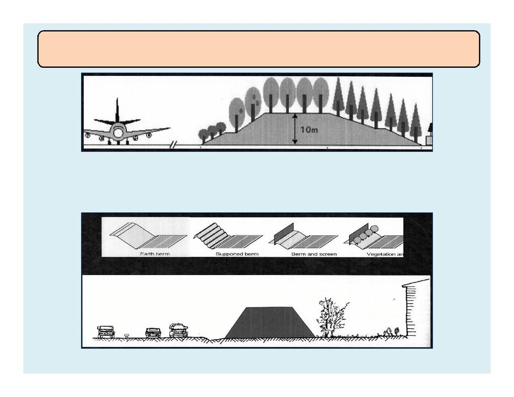 Esempio di possibile utilizzo del riciclato nella realizzazione di Dune di mitigazione del rumore da traffico Per la realizzazione delle barriere di mitigazione si può utilizzare la sabbia ecologica