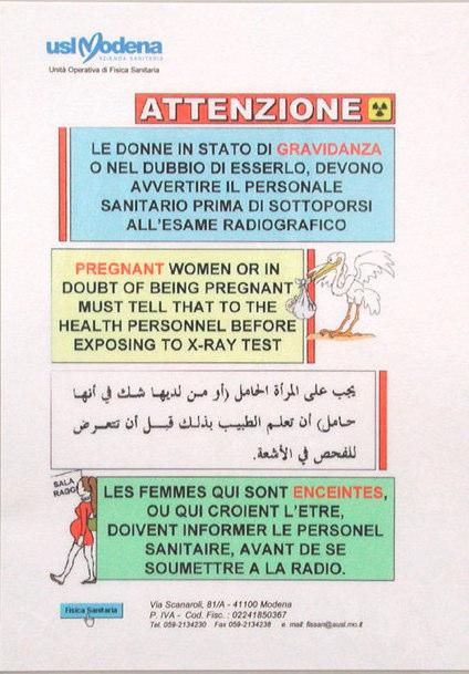 Esami Radiologici su donne in età fertile Art. 10. (D.lgs 187/00) Protezione particolare durante la gravidanza e l'allattamento 5.